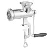 VEVOR Manual Meat Grinder, 304 Stainless Steel Hand Meat Grinder with Steel Table Clamp, Meat Mincer Sausage Maker & 2 Cutting Plates, Cookie Attachme