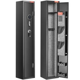 VEVOR 3 Rifles Gun Safe, Rifle Safe with Lock & Digital Keypad, Quick Access Gun Storage Cabinet with Removable Shelf, Pistol Rack, Rifle Cabinet for