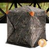 VEVOR Hunting Blind, 270Â° See Through Ground Blind, 1-2 Person Pop Up Deer Blind for Hunting with Carrying Bag, Portable Resilient Hunting Tent, 3 Ho