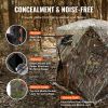 VEVOR Hunting Blind, 270Â° See Through Ground Blind, 2-3 Person Pop Up Deer Blind for Hunting with Carrying Bag, Portable Resilient Hunting Tent, 3 Ho