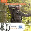 VEVOR Tree Stand Safety Rope, 9 ft/27.43M Treestand Lifeline Rope 30KN Breaking Tension, 0.6'' Hunting Safety Line with Prusik Knot, 2pcs Carabiner an