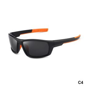 Outdoor Polarized Sunglasses Colorful Camouflage Sport Fishing Riding Glasses Beach Sun Glasses Men Women Shade Eyewears UV400 (Frame Color: As picture, Lenses Color: C4)