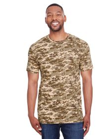 Men's Camo T-Shirt - BLUE WOODLAND - S (Color: SAND DIGITAL, size: S)