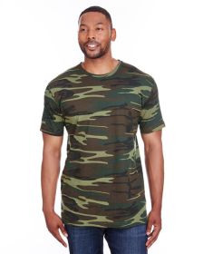 Men's Camo T-Shirt - BLUE WOODLAND - S (Color: GREEN WOODLAND, size: 3XL)