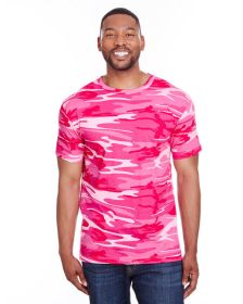 Men's Camo T-Shirt - BLUE WOODLAND - S (Color: PINK WOODLAND, size: M)