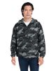 Adult Packable Anorak 1/4 Zip Jacket - BLACK - S