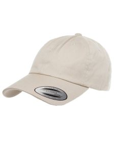 Yupoong 6245CM Adult Low-Profile Cotton Twill Dad Cap (Color: STONE, size: OS)