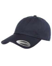 Yupoong 6245CM Adult Low-Profile Cotton Twill Dad Cap (Color: NAVY, size: OS)