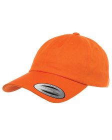 Yupoong 6245CM Adult Low-Profile Cotton Twill Dad Cap (Color: Orange, size: OS)