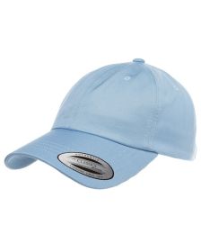 Yupoong 6245CM Adult Low-Profile Cotton Twill Dad Cap (Color: LIGHT BLUE, size: OS)