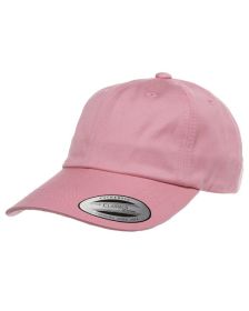 Yupoong 6245CM Adult Low-Profile Cotton Twill Dad Cap (Color: Pink, size: OS)