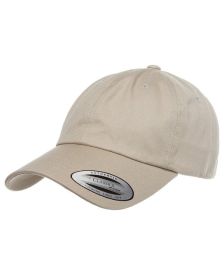 Yupoong 6245CM Adult Low-Profile Cotton Twill Dad Cap (Color: Khaki, size: OS)