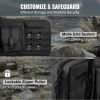 VEVOR Tactical Range Bag, 42 inch Tactical Double Firearm Bag, Soft Outdoor Tactical Case with Lockable Zipper, Portable Handle & Shoulder Strap, 3 La